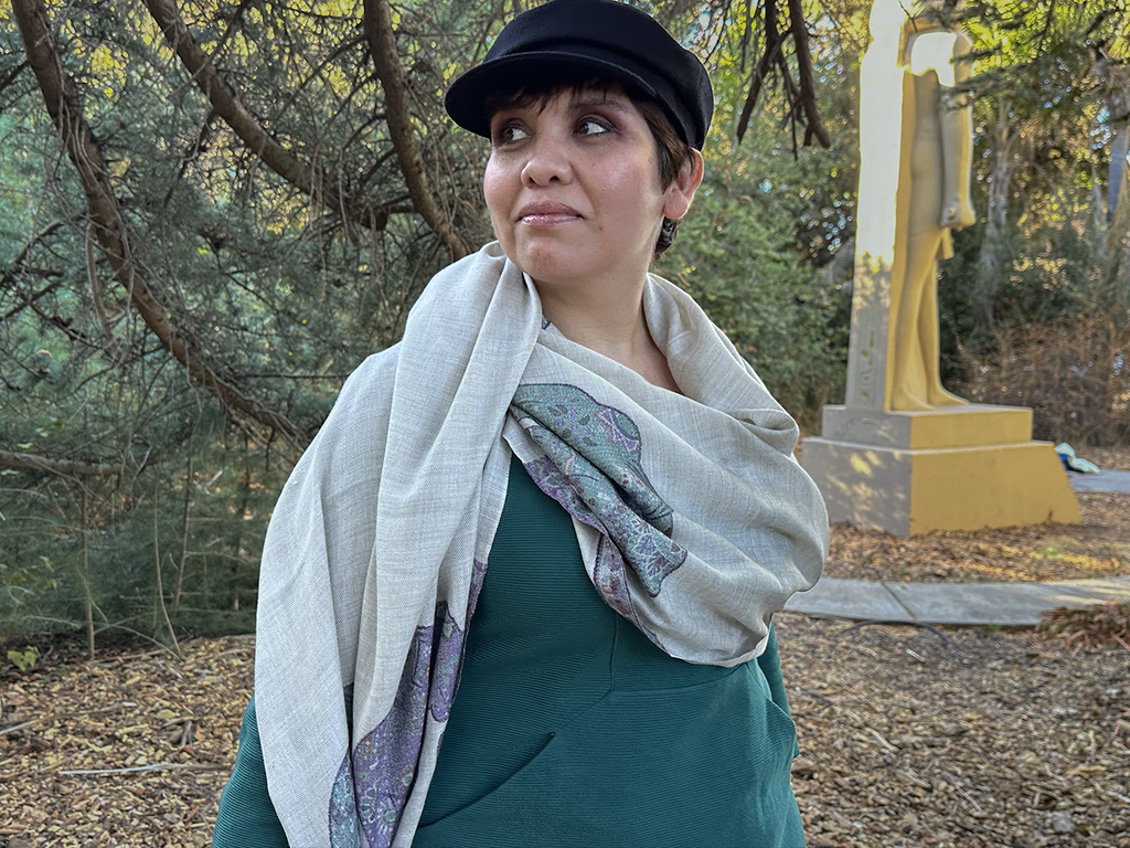 Ganesha Double-faced Super-Fine Genuine Cashmere Scarf