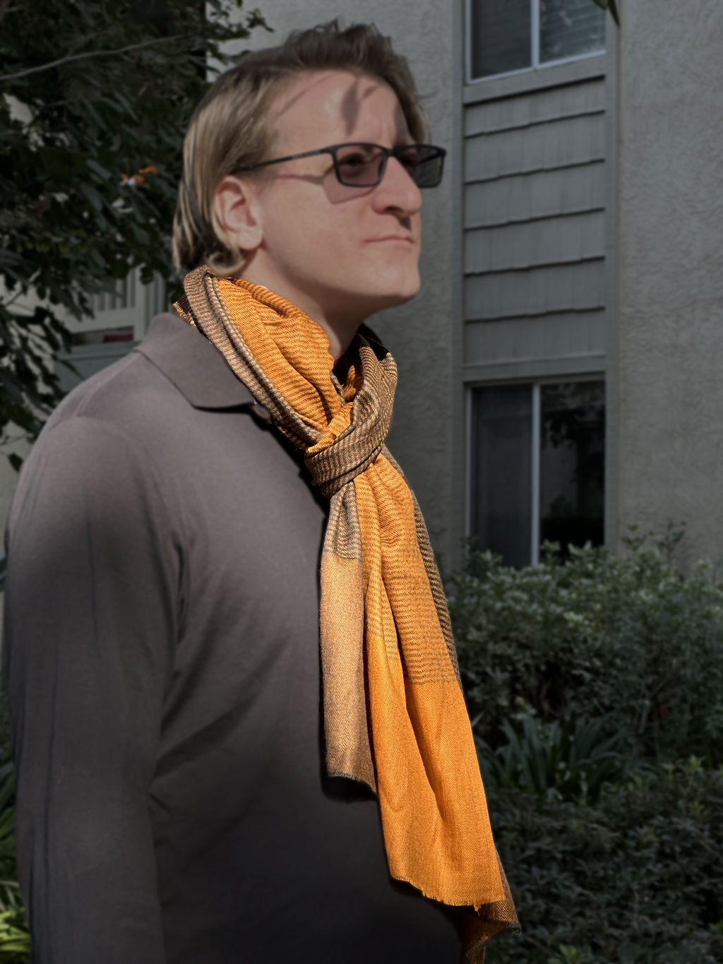 Multi-Striped Super-Fine Genuine Cashmere Blend Scarf