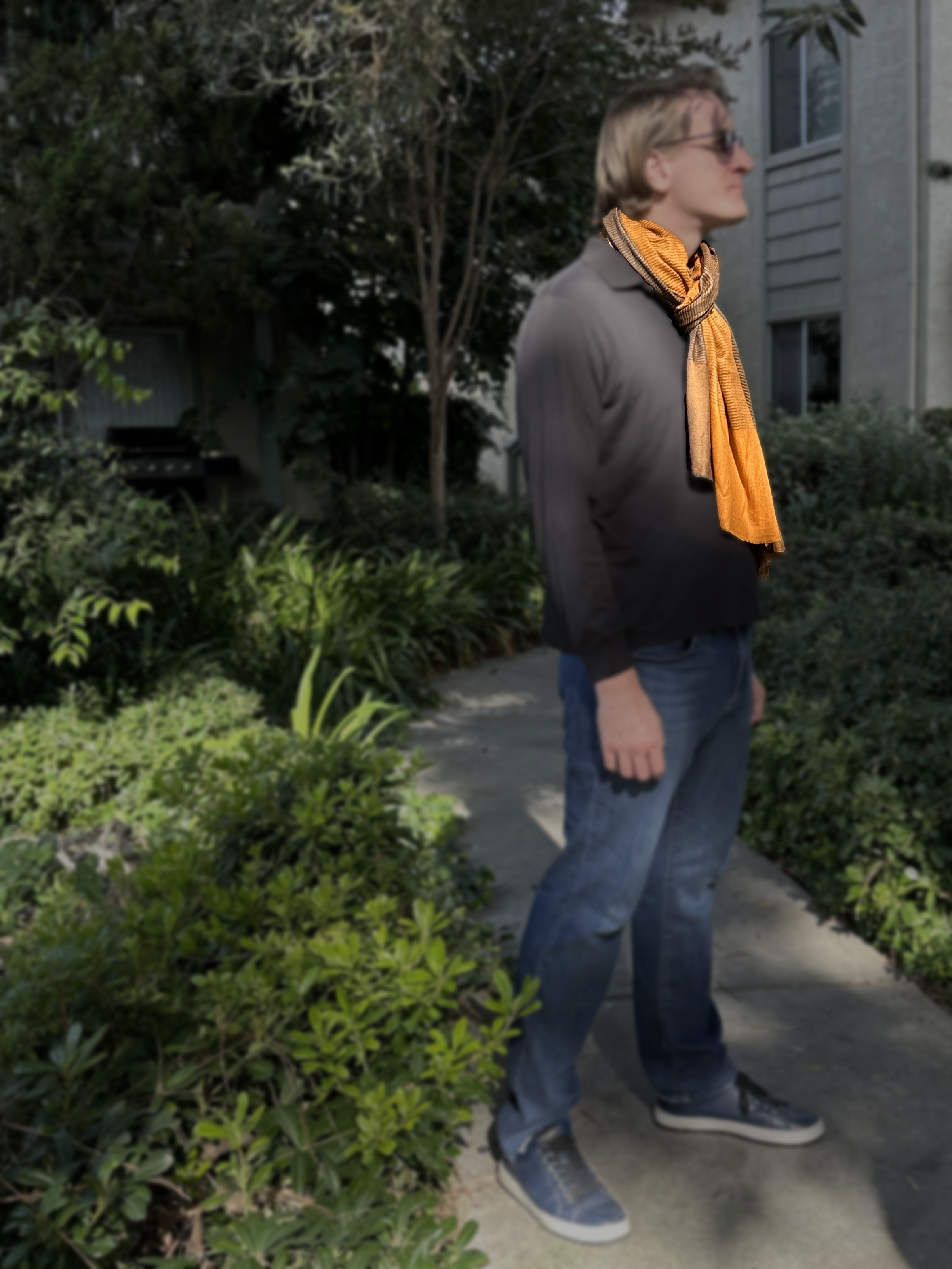 Multi-Striped Super-Fine Genuine Cashmere Blend Scarf